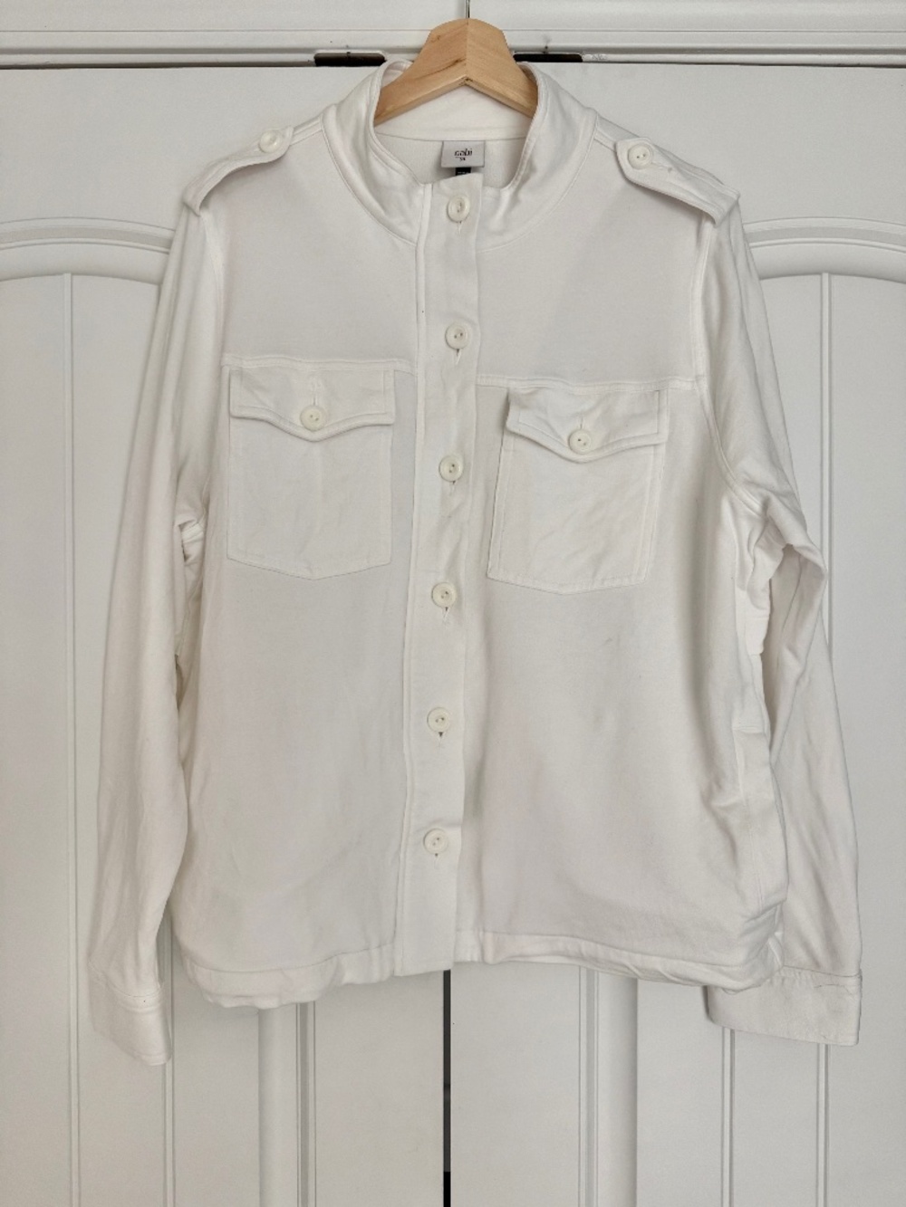 CAbi Lighthouse Jacket #5856 White Utility Jacket XL